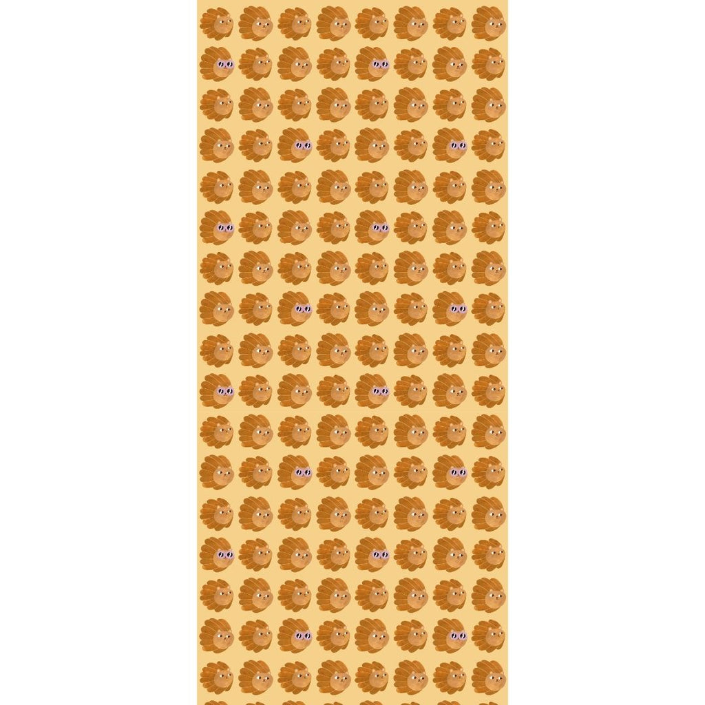Behangstaal Meet me at the Wall - Lion head - Butter Yellow - Aniek Bartels