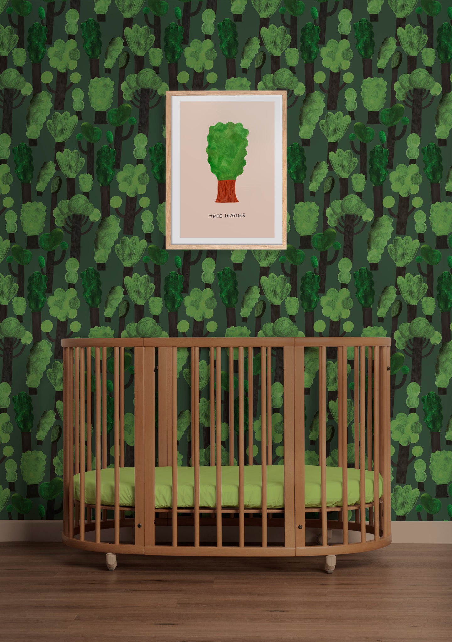 Kinderbehang Meet me at the Wall - Trees - Dark - Aniek Bartels