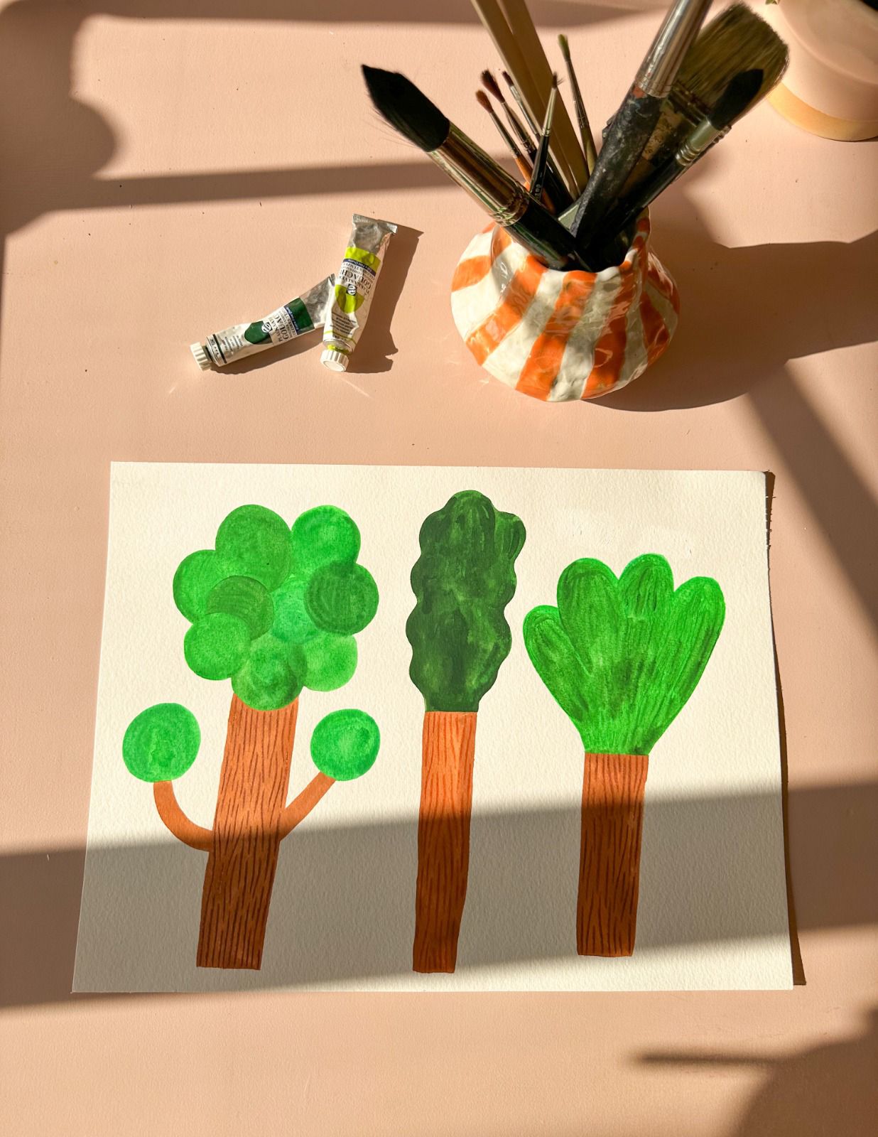 Kinderbehang Meet me at the Wall - Trees - Dark - Aniek Bartels