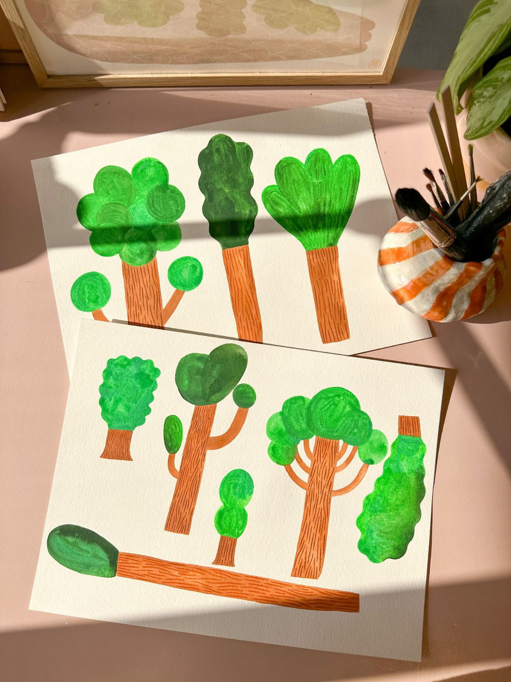 Kinderbehang Meet me at the Wall - Trees - Dark - Aniek Bartels