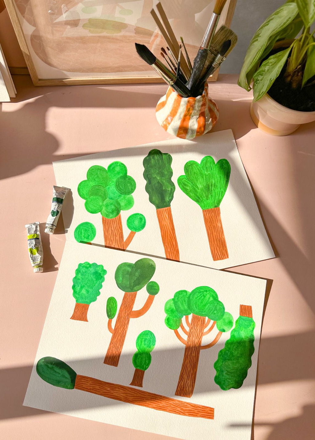 Kinderbehang Meet me at the Wall - Trees - Dark - Aniek Bartels