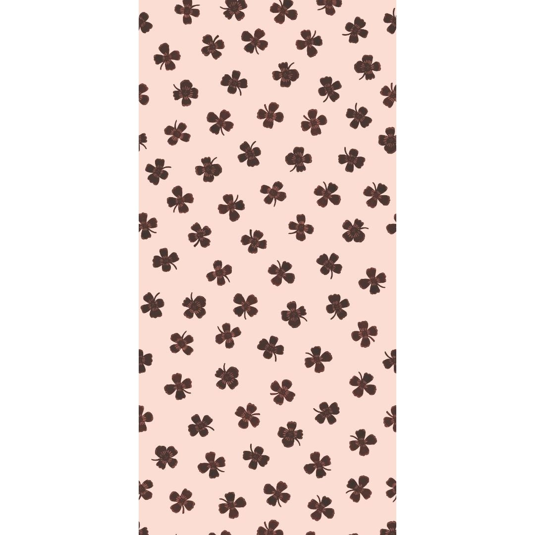 Behang Meet me at the Wall - Lucky Clover - Brown - Joëlle Wehkamp