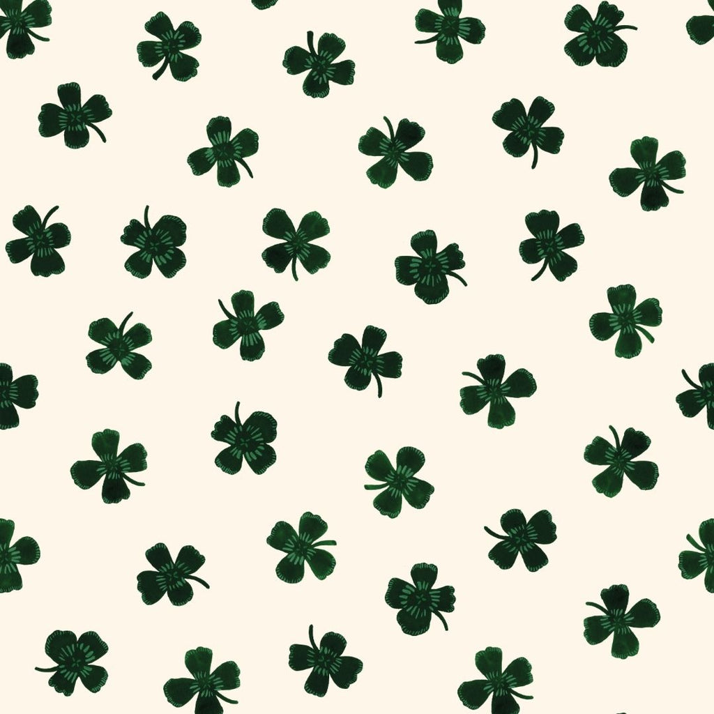 Behangstaal Meet me at the Wall - Lucky Clover - Green - Joëlle Wehkamp