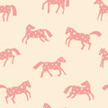 Behangstaal Meet me at the Wall - Magic Horses - Creme - Joëlle Wehkamp