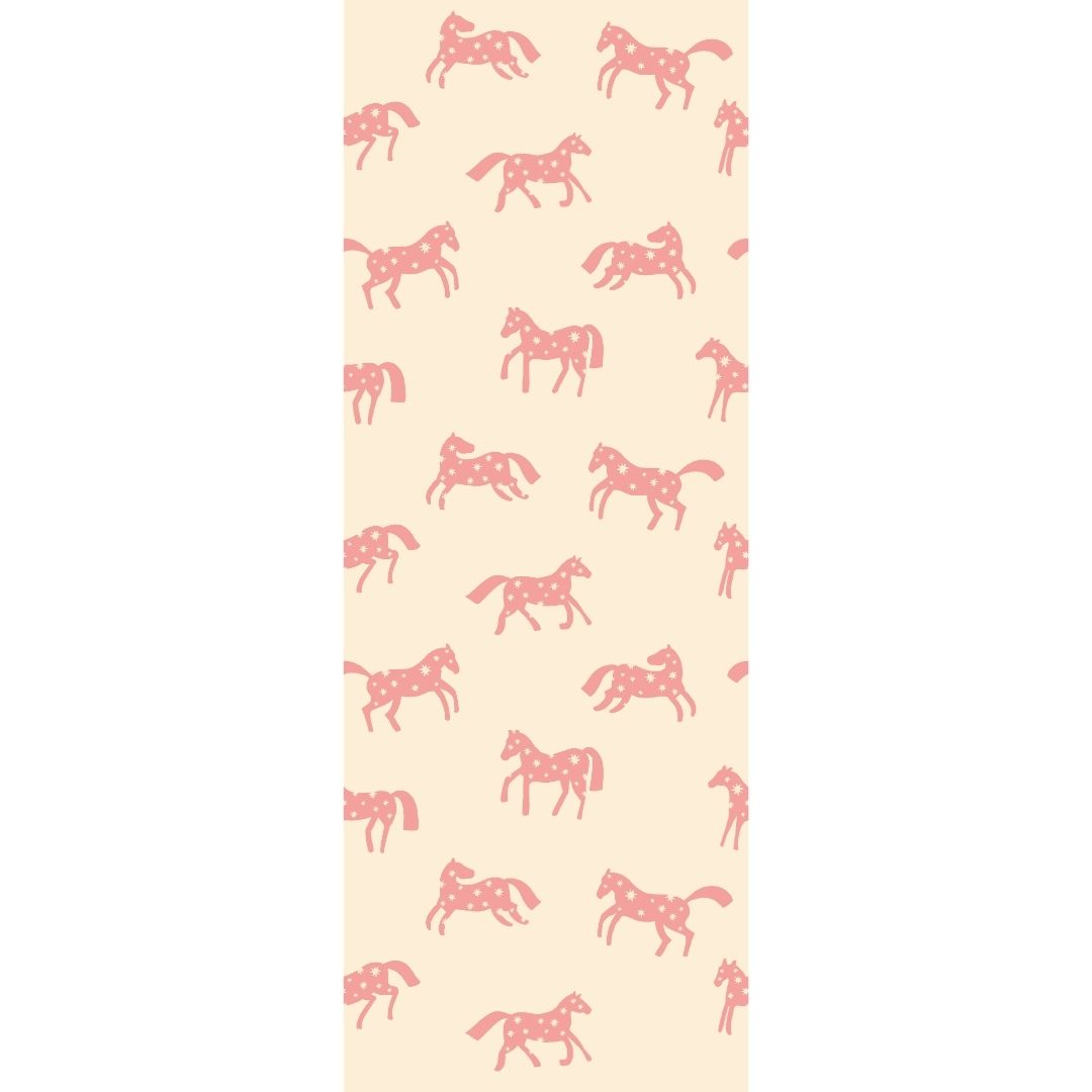Behangstaal Meet me at the Wall - Magic Horses - Creme - Joëlle Wehkamp