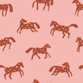 Behangstaal Meet me at the Wall - Magic Horses - Pink - Joëlle Wehkamp