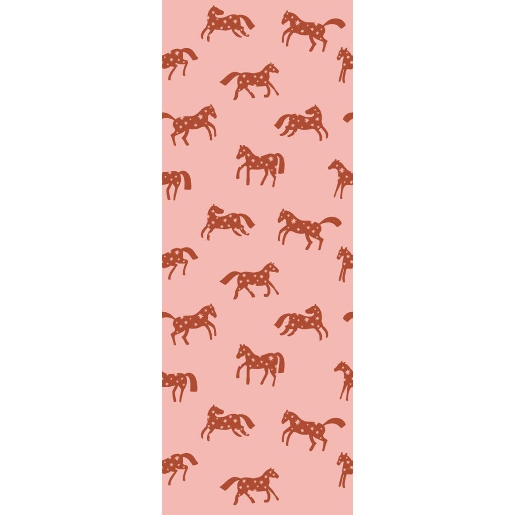 Behangstaal Meet me at the Wall - Magic Horses - Pink - Joëlle Wehkamp