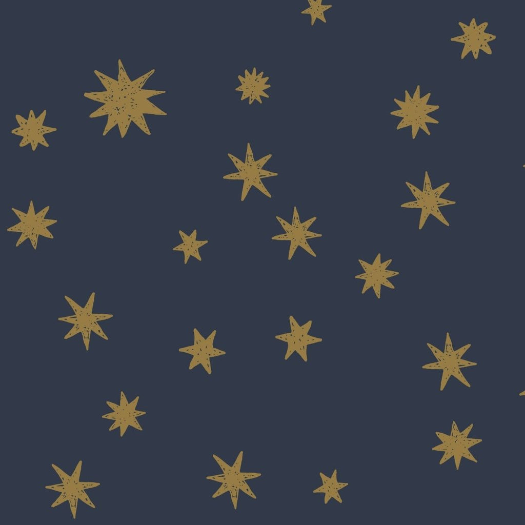 Kinderbehang Meet me at the Wall - Starry Night - Blue - Joëlle Wehkamp
