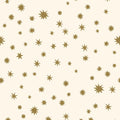 Kinderbehang Meet me at the Wall - Starry Night - Creme & Kaki - Joëlle Wehkamp