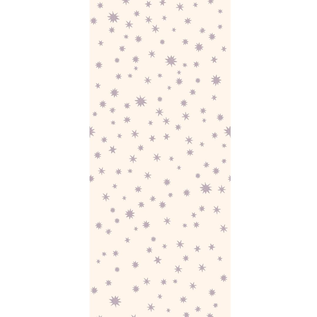 Kinderbehang Meet me at the Wall - Starry Night - Creme & Lilac - Joëlle Wehkamp