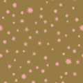 Kinderbehang Meet me at the Wall - Starry Night - Kaki - Joëlle Wehkamp