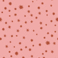 Kinderbehang Meet me at the Wall - Starry Night - Pink - Joëlle Wehkamp