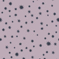 Kinderbehang Meet me at the Wall - Starry Night - Lilac - Joëlle Wehkamp