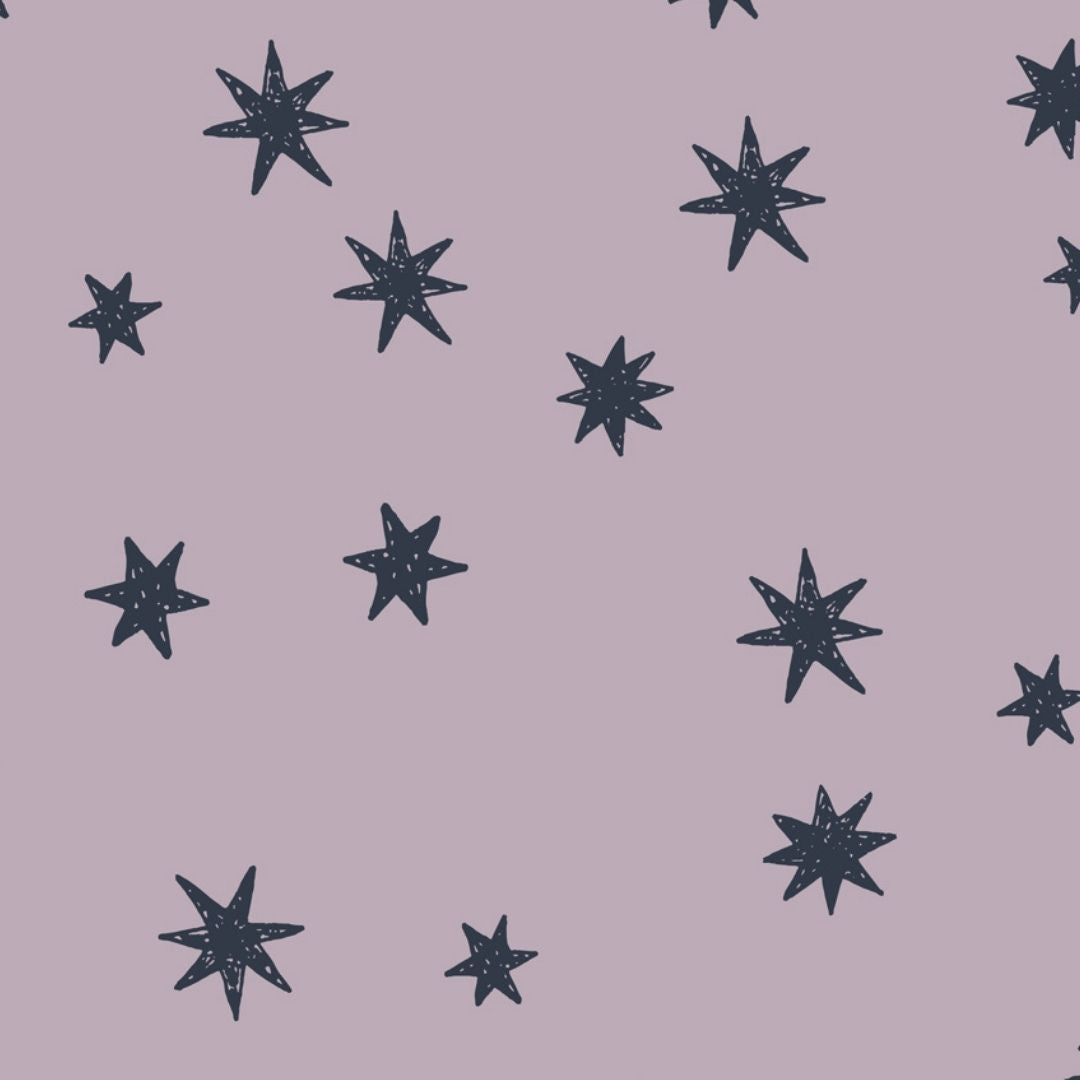 Kinderbehang Meet me at the Wall - Starry Night - Lilac - Joëlle Wehkamp