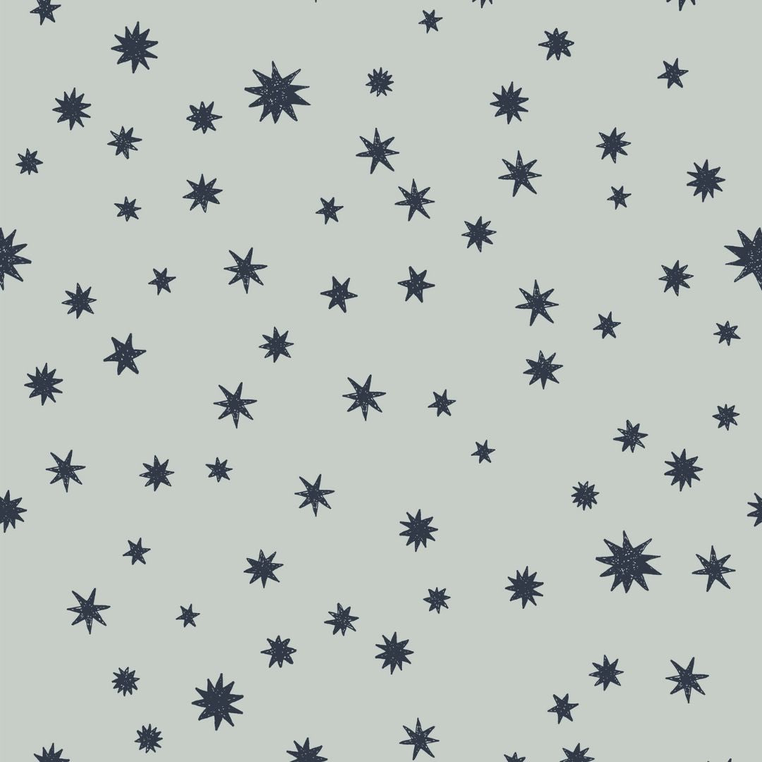 Behangstaal Meet me at the Wall - Starry Night - Light blue - Joëlle Wehkamp