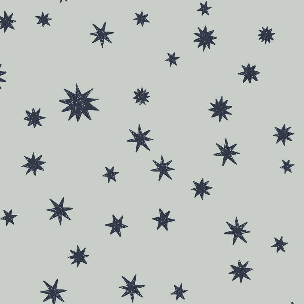 Behangstaal Meet me at the Wall - Starry Night - Light blue - Joëlle Wehkamp