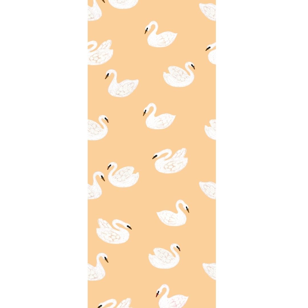 Kinderbehang Meet me at the Wall - Swans - Buttercup - Joëlle Wehkamp