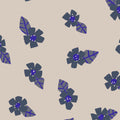 Behang Meet Me at the Wall -  Poppy Flowers Soft Green - Natural Noord