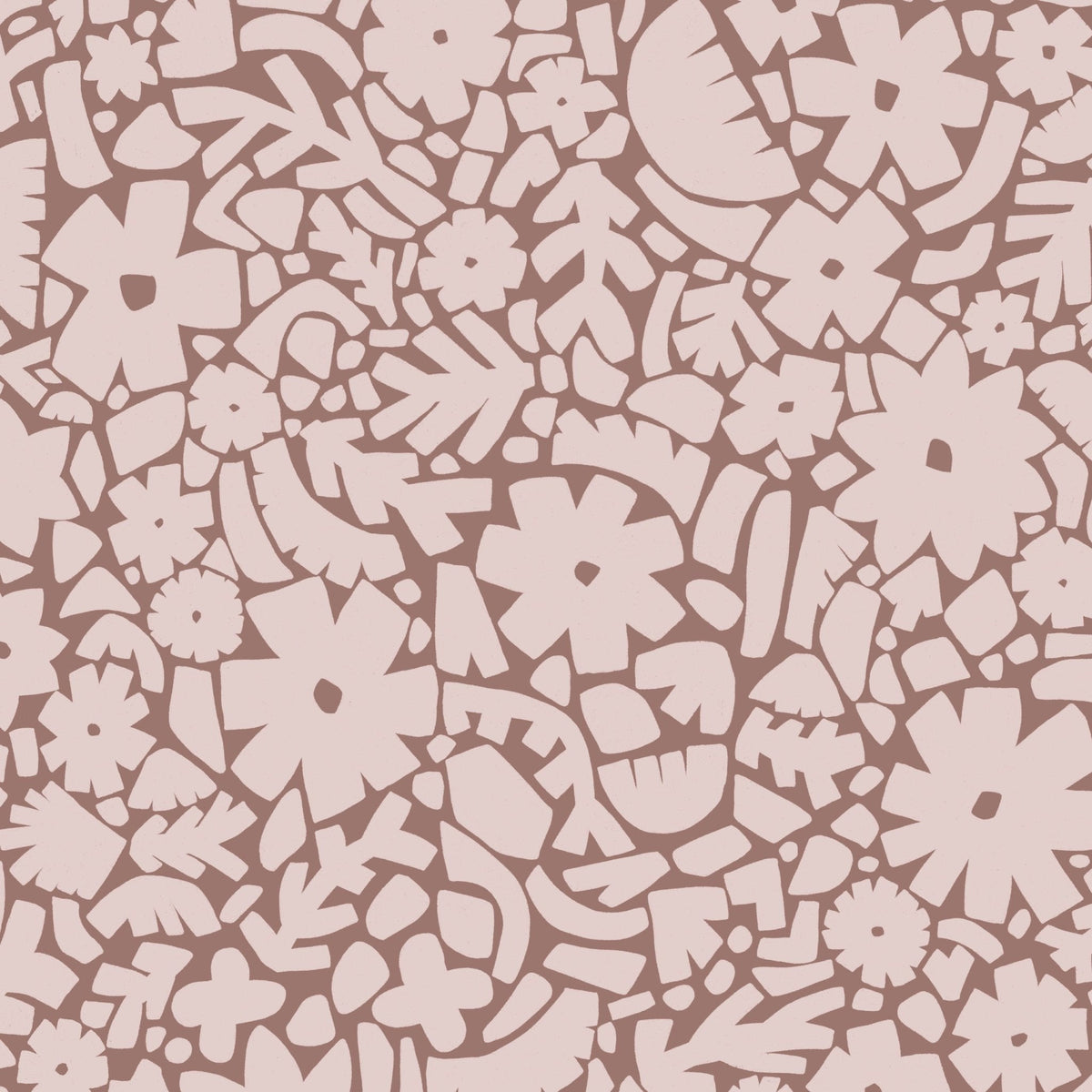 Behang Meet Me at the Wall -  Flowerfield Warm Taupe  - Naturel Noord