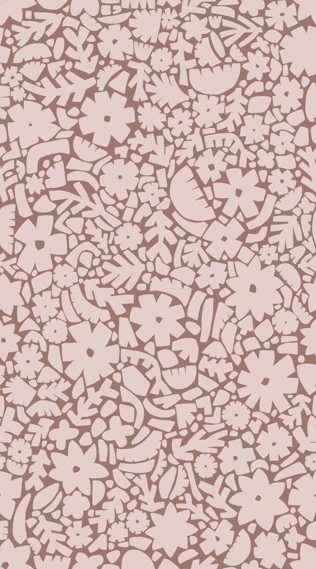 Behang Meet Me at the Wall -  Flowerfield Warm Taupe  - Naturel Noord