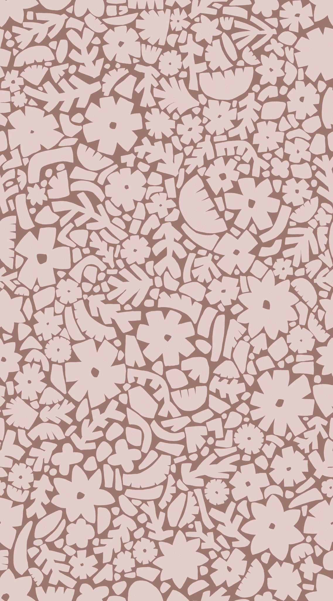 Behang Meet Me at the Wall -  Flowerfield Warm Taupe  - Naturel Noord