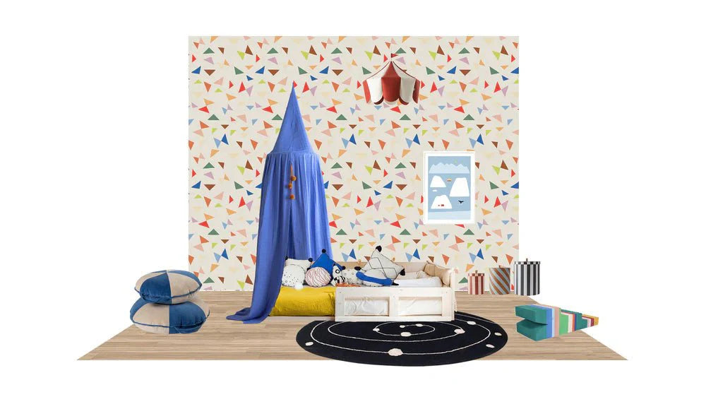 Behang Meet Me at the Wall - Circus Rock Multicolor - Carolien Baudoin