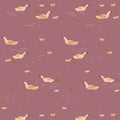 Behang Meet Me at the Wall - Ducks Mauve - Lotte Dirks