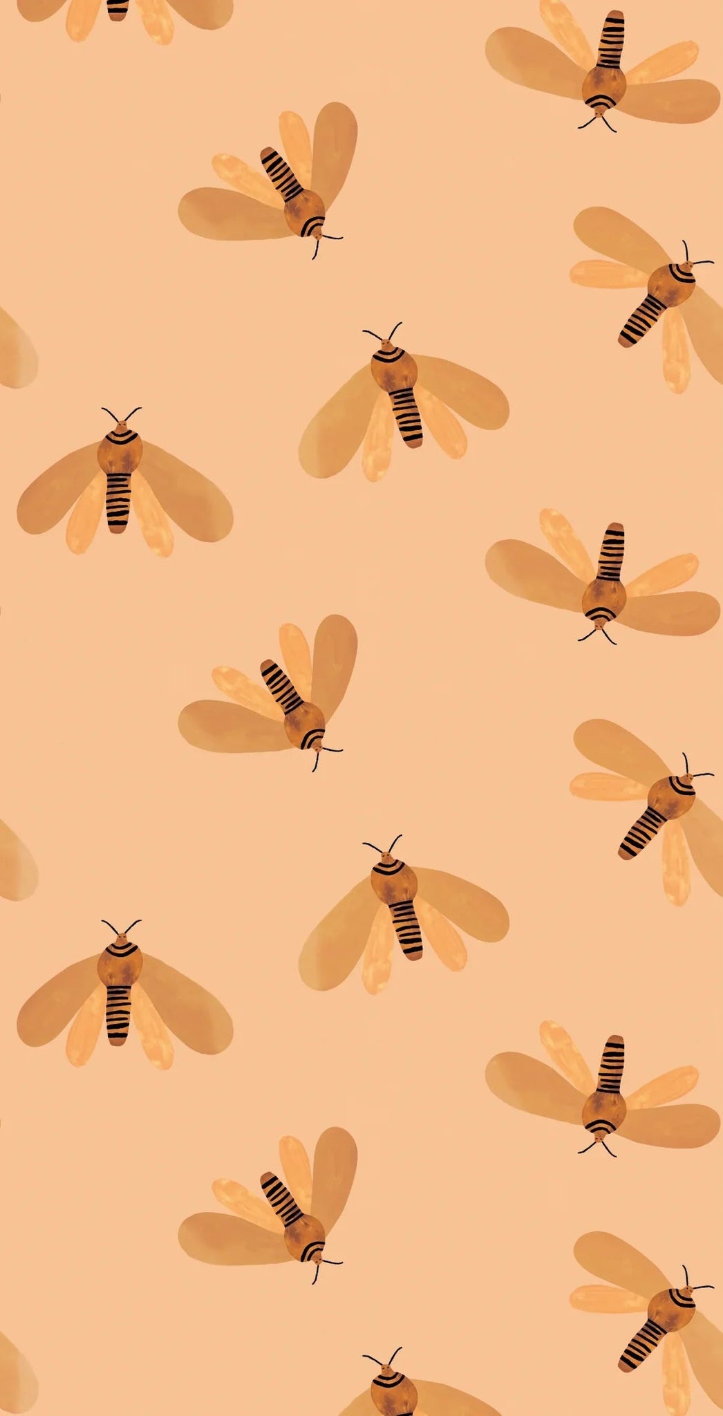 Behang Meet Me at the Wall  - Moth Sun - Aniek Bartels