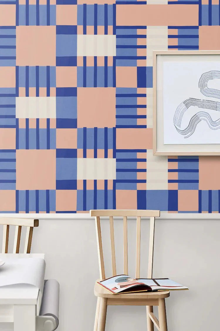 Behang Meet Me at the Wall -  Blocks Blink - Sabine van Vessem