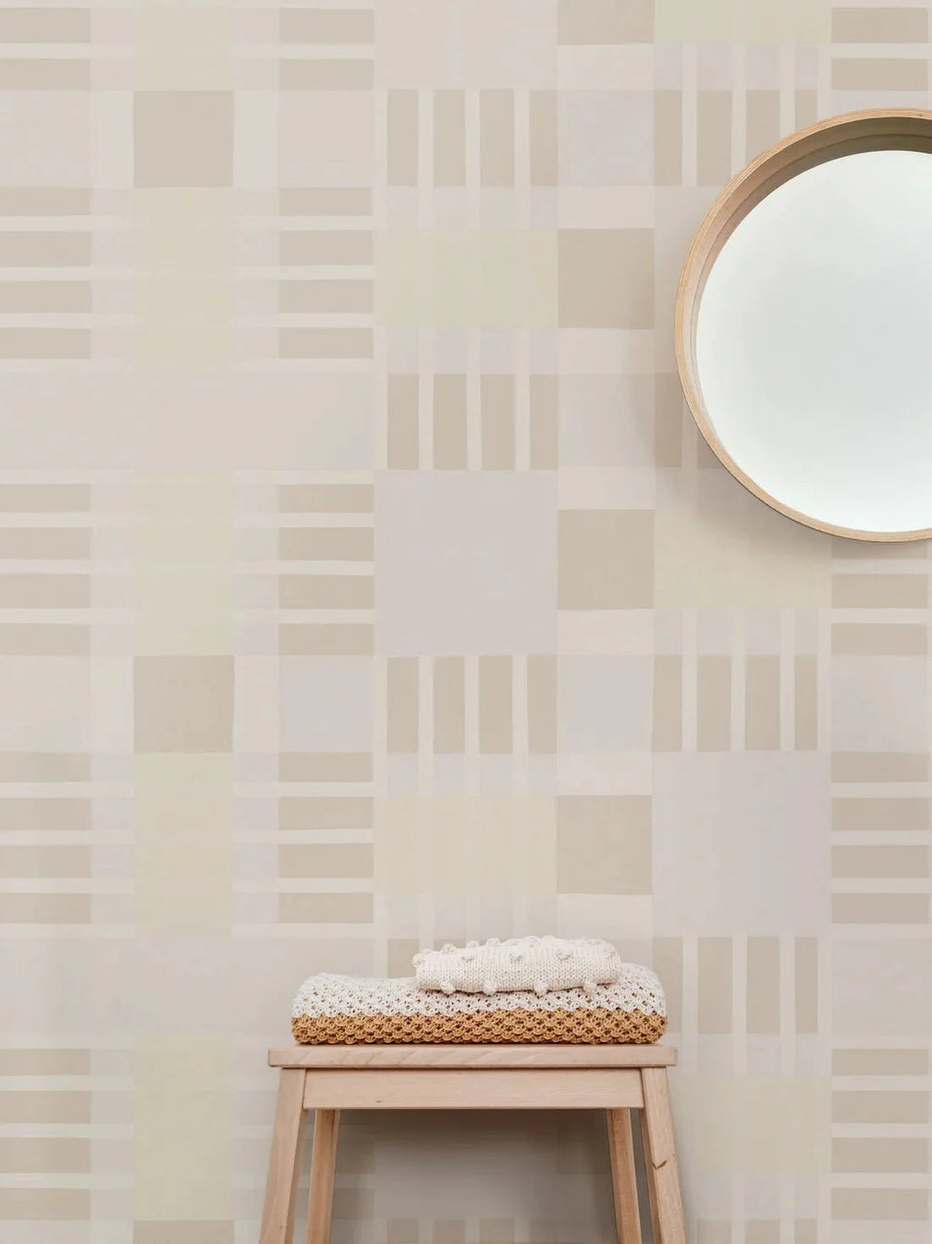 Behang Meet Me at the Wall -  Blocks Gray - Sabine van Vessem