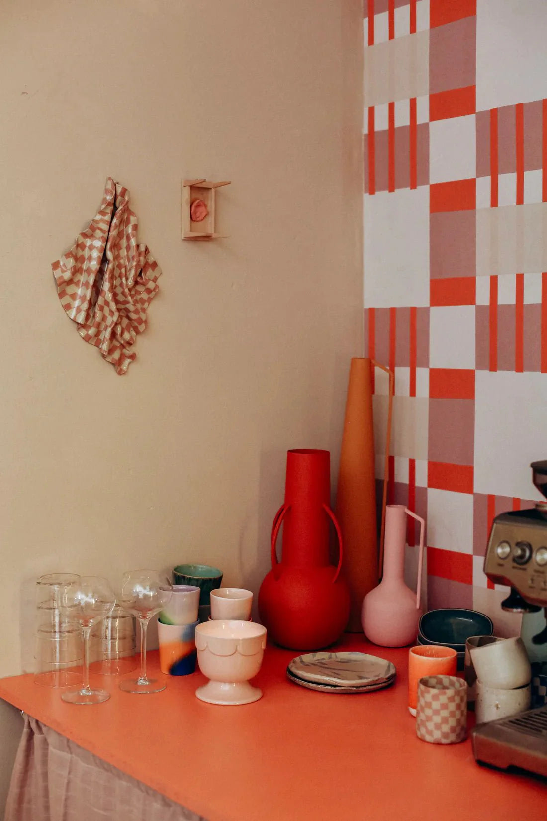 Behang Meet Me at the Wall -  Blocks Two Tone - Sabine van Vessem