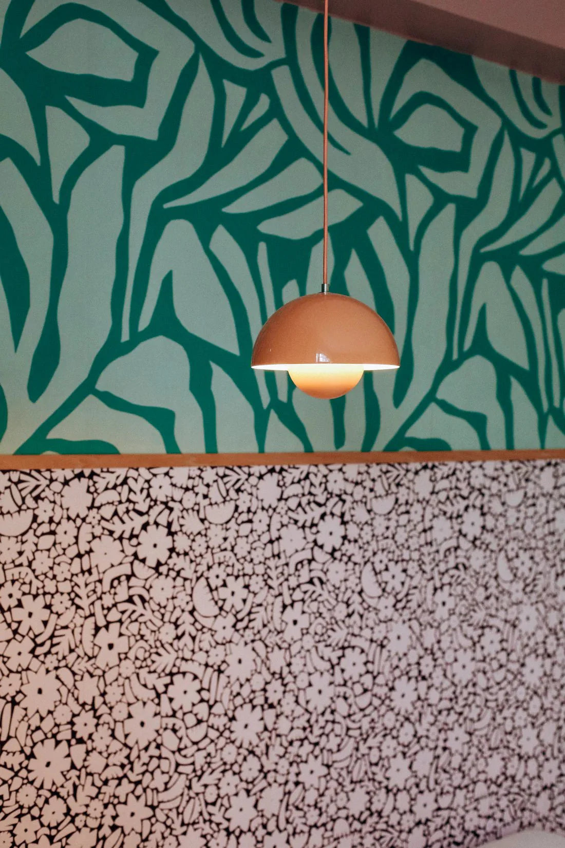 Behang Meet Me at the Wall -  Flow Grean 1 - Sabine van Vessem