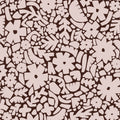 Behangstaal Meet Me at the Wall -  Flowerfield Brown - Naturel Noord