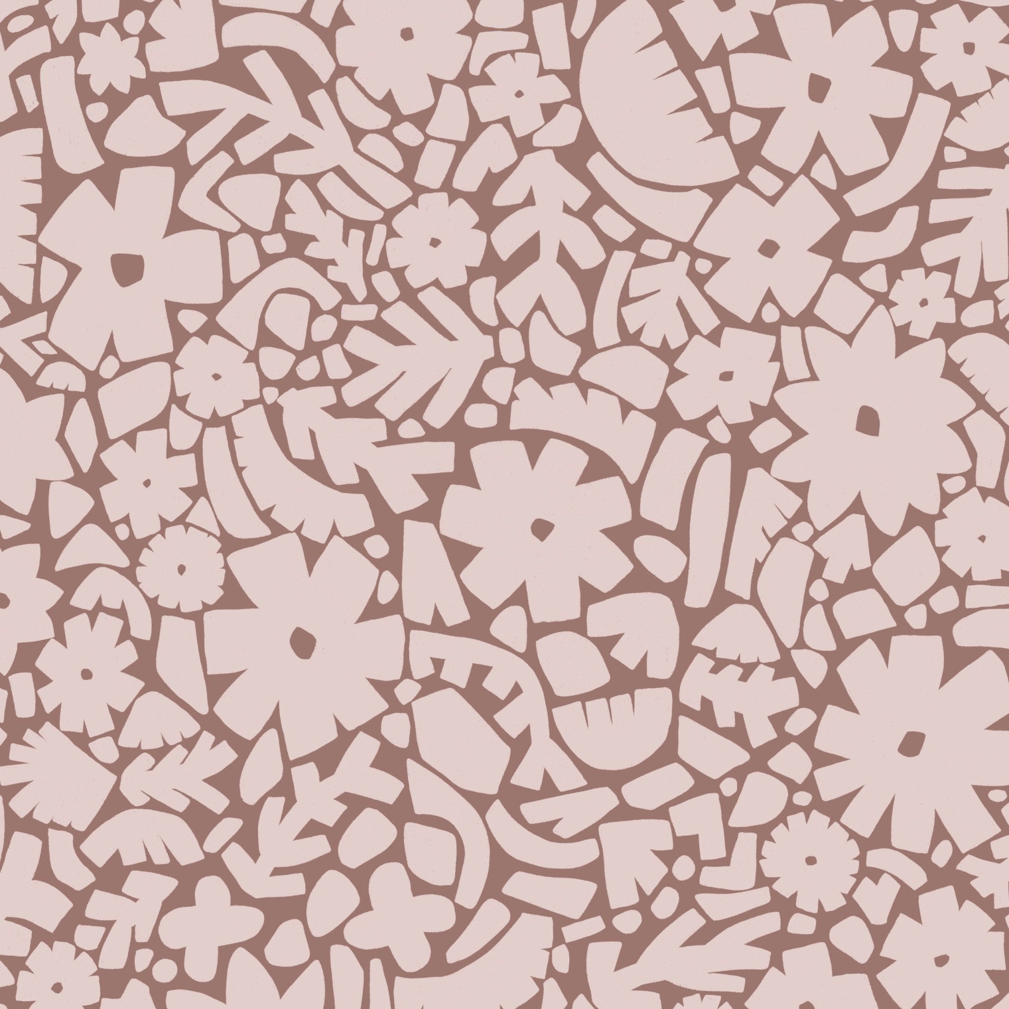 Behangstaal Meet Me at the Wall -  Flowerfield Warm Taupe  - Naturel Noord