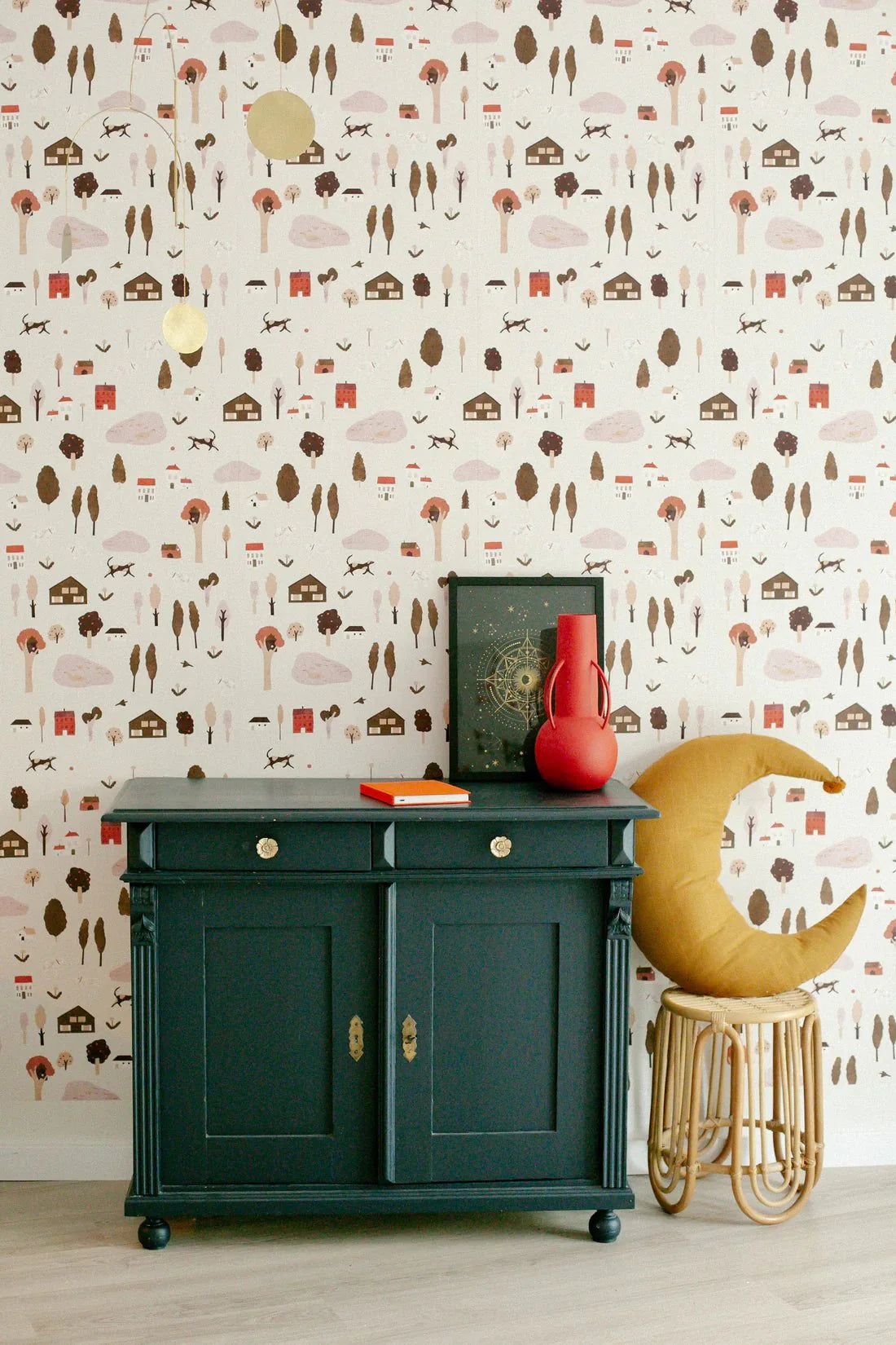 Behangstaal Meet Me at the Wall - Village Sand - Lotte Dirks