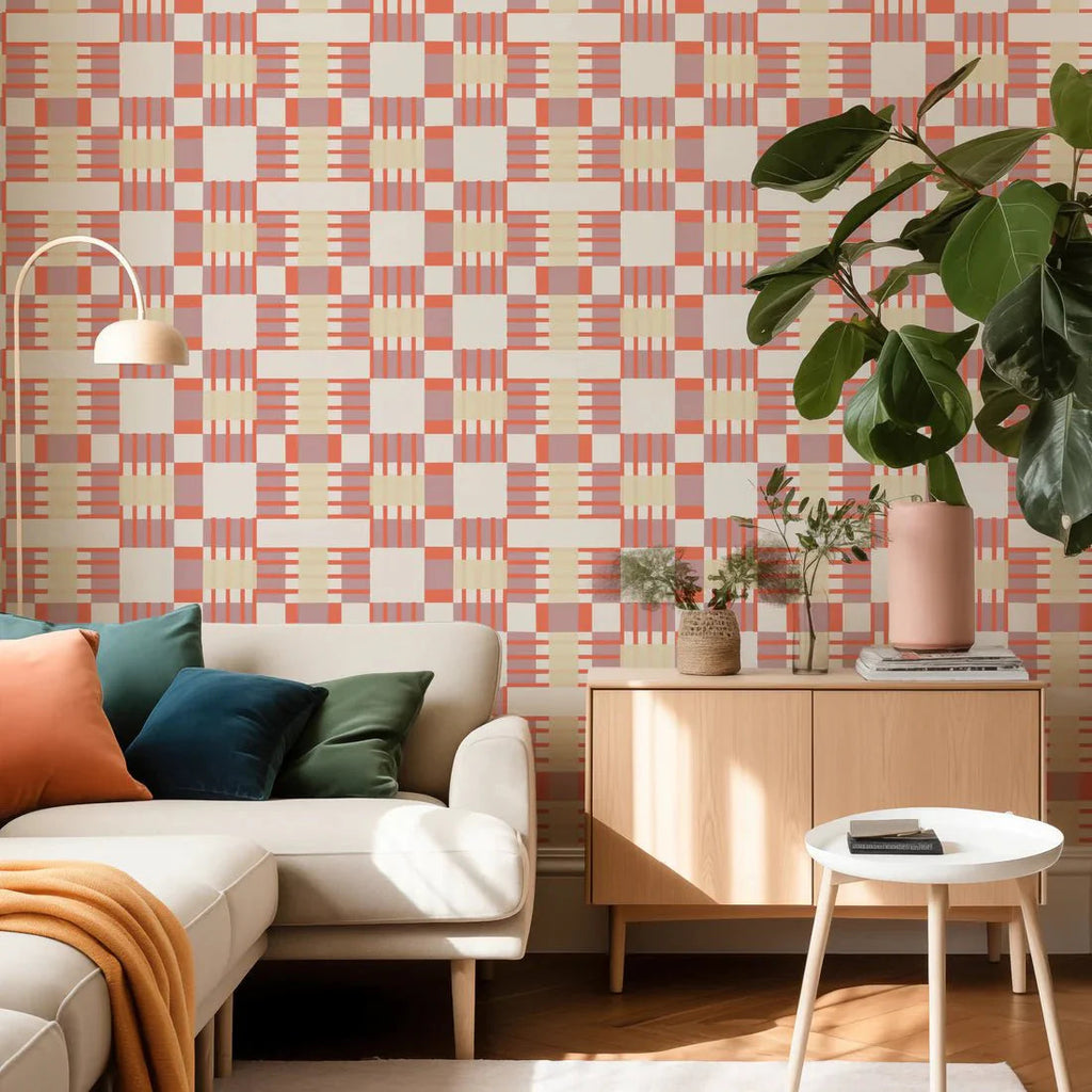 Behangstaal Meet Me at the Wall -  Blocks Two Tone - Sabine van Vessem