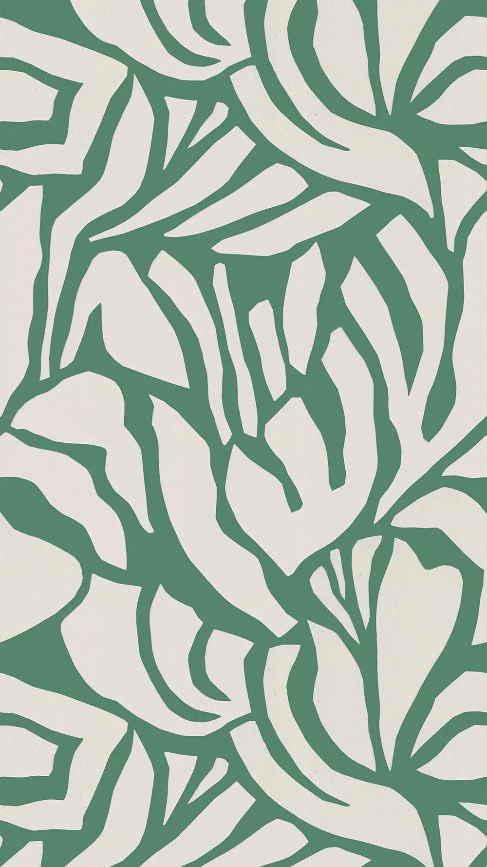 Behangstaal Meet Me at the Wall -  Flow Grean 2 - Sabine van Vessem