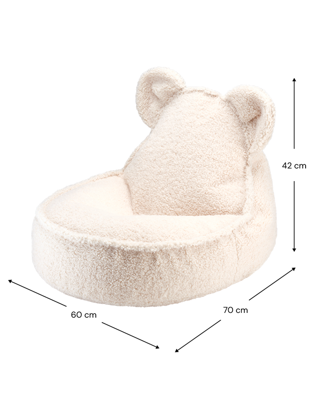 Wigiwama Bear Beanbag - Teddy White