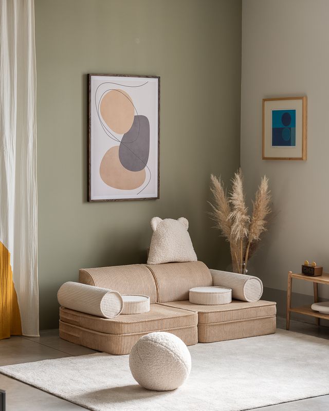 Wigiwama Settee Speelbank - Corduroy Brown