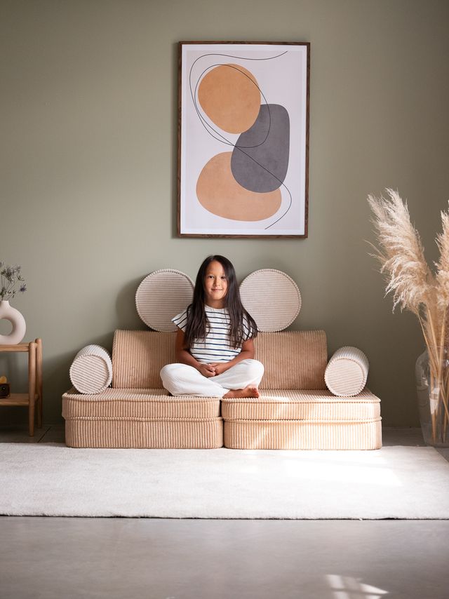 Wigiwama Settee Speelbank - Corduroy Brown