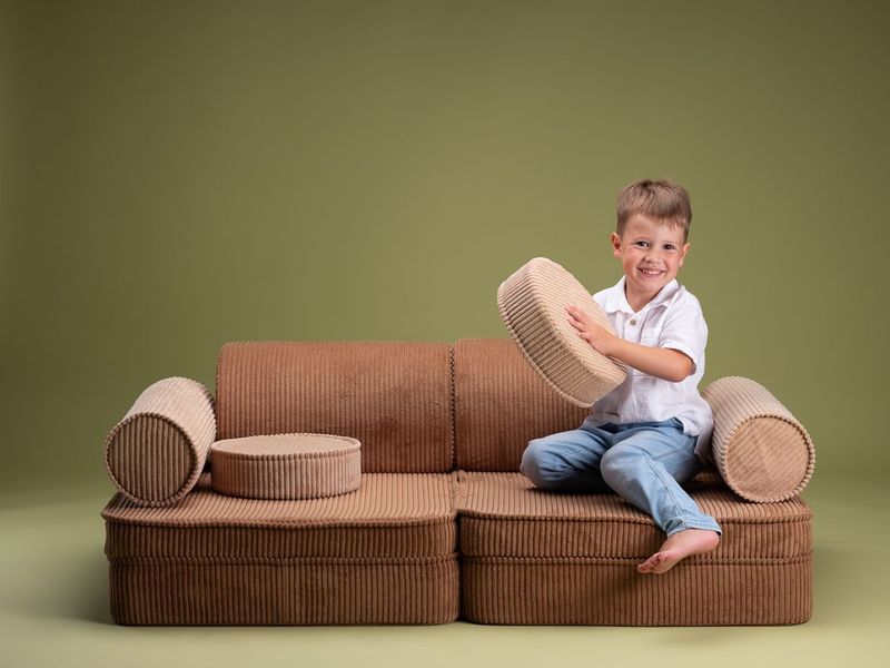 Wigiwama Settee Speelbank - Camel/brown