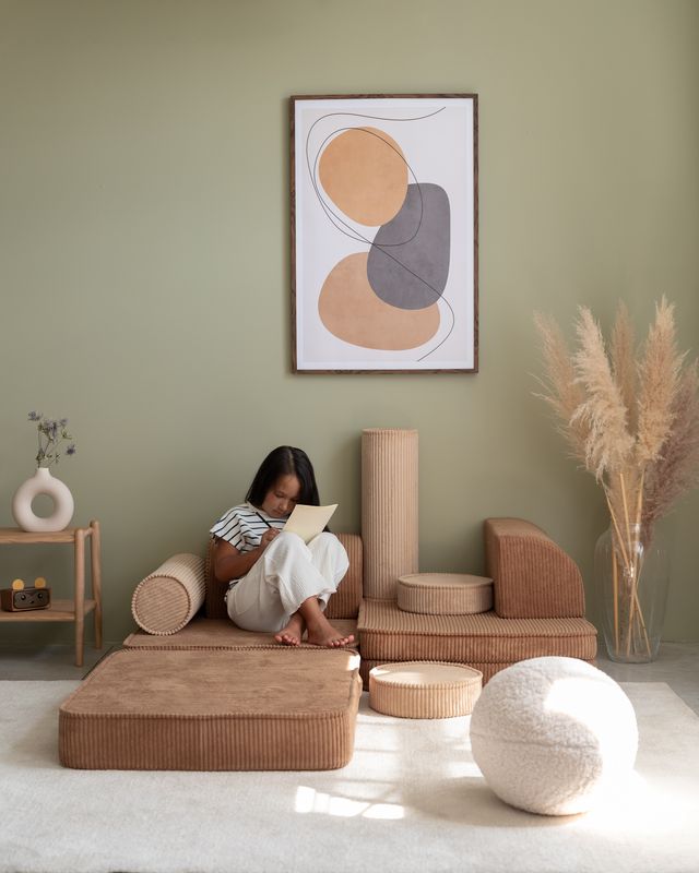 Wigiwama Settee Speelbank - Camel/brown