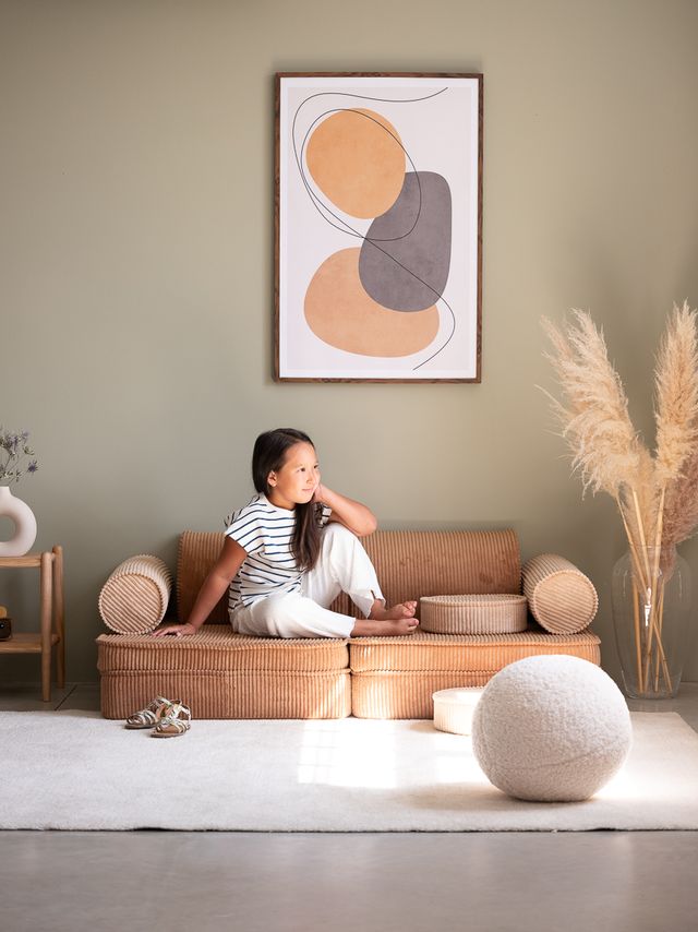 Wigiwama Settee Speelbank - Camel/brown