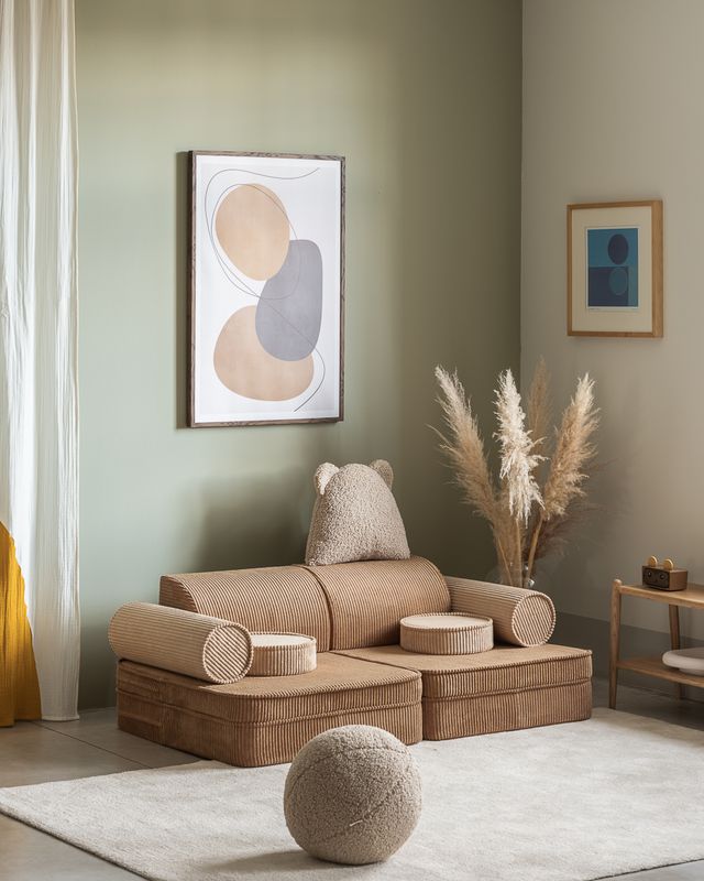 Wigiwama Settee Speelbank - Camel/brown