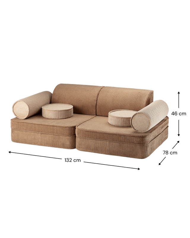 Wigiwama Settee Speelbank - Camel/brown