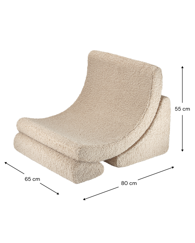Wigiwama Moon Chair - Teddy Beige