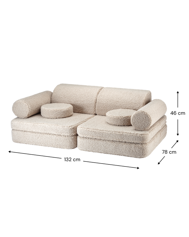 Wigiwama Settee Speelbank - Teddy Beige