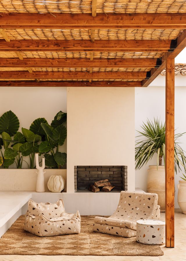 Wigiwama Terrazzo Beanbag Chair - Brown