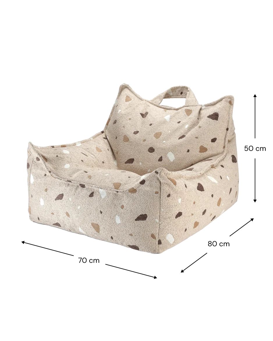 Wigiwama Terrazzo Beanbag Chair - Brown
