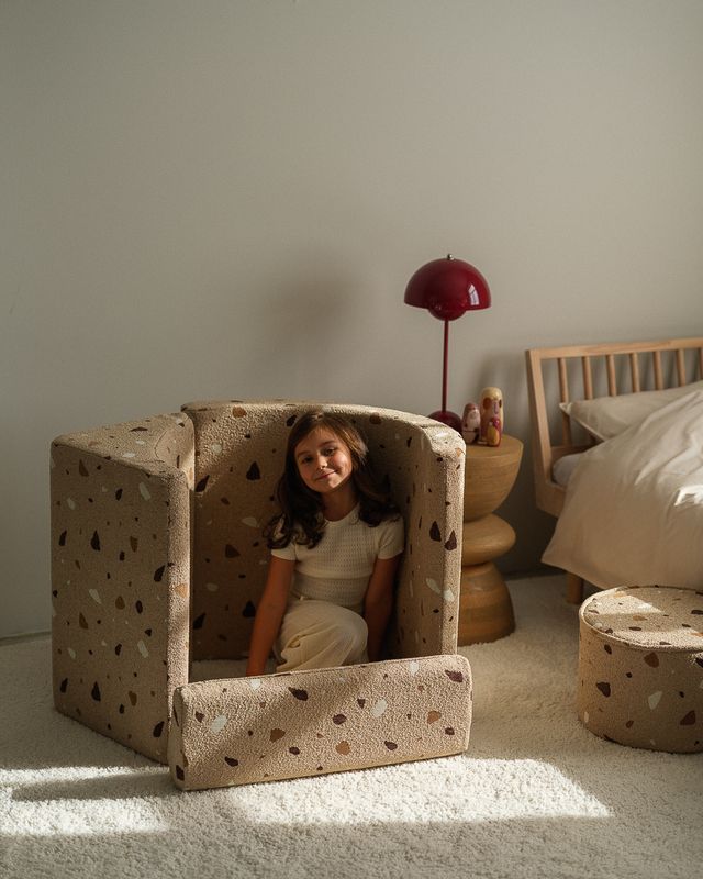 Wigiwama Terrazzo Moon Chair - Brown